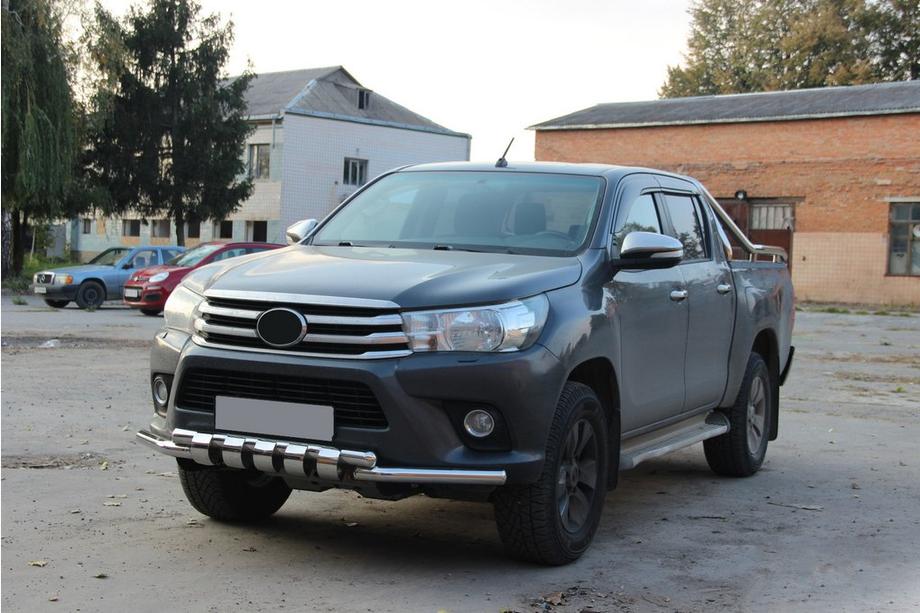 Toyota Hilux 2015- Osłona Przednia F3-34 (Stal Nierdzewna) Zdjęcia 3
