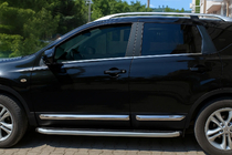 Nissan Qashqai 2007-2010 Listwy drzwiowe OmsaLine (4 szt, stal nierdzewna) zdjęcia 1
