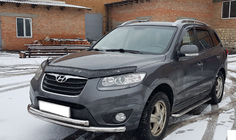 Hyundai Santa Fe 2 2006-2012 Przedni Pałąk Ochronny ST014 (Stal Nierdzewna) zdjęcia 2