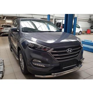 Przedni Pałąk Ochronny ST014 (Stal Nierdzewna) Hyundai Tucson TL 2016-2021 zdjęcia 2