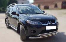 Mitsubishi Outlander 2006-2012 Przedni Pałąk Ochronny ST014 (Stal Nierdzewna) zdjęcia 3