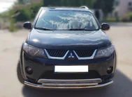 Mitsubishi Outlander 2006-2012 Przedni Pałąk Ochronny ST014 (Stal Nierdzewna) zdjęcia 1
