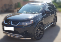 Mitsubishi Outlander 2006-2012 Przedni Pałąk Ochronny ST014 (Stal Nierdzewna) d60/60 zdjęcia 2