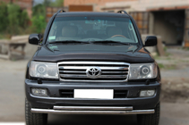 Toyota Land Cruiser 100 1998-2007 Przedni Pałąk Ochronny ST014 (Stal Nierdzewna) zdjęcia 1