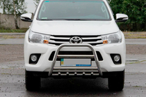 Toyota Hilux 2015- Ornament Przedni QT006 (Stal Nierdzewna) zdjęcia 1
