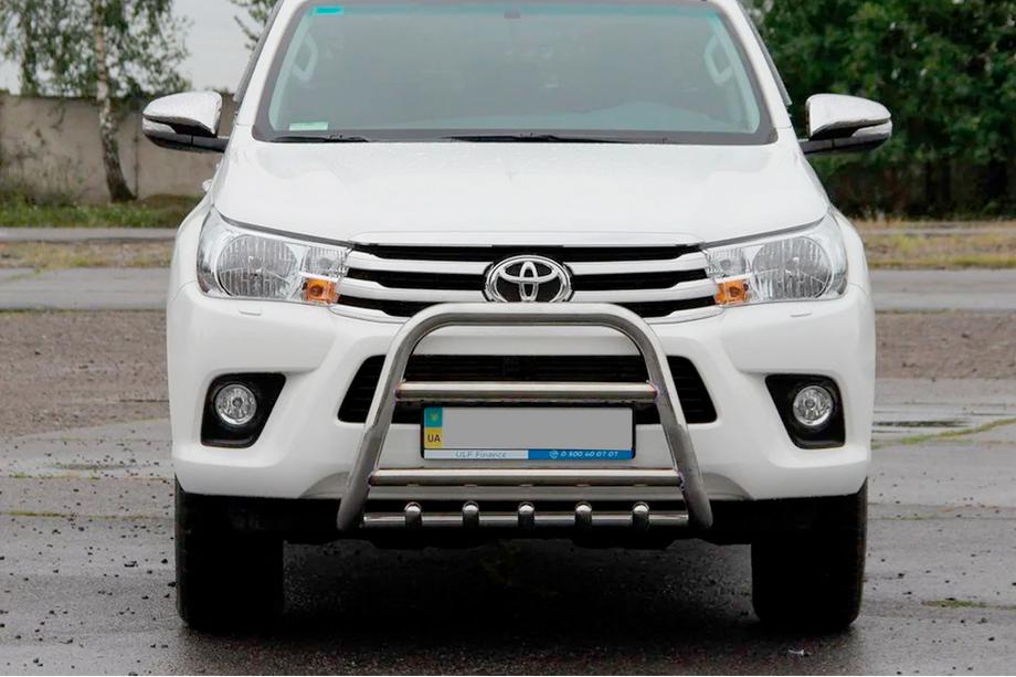 Toyota Hilux 2015- Ornament Przedni QT006 (Stal Nierdzewna) Image
