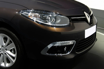 Renault Fluence 2009-2016 Obramowania świateł przeciwmgielnych (2013↗, 2 szt, stal nierdzewna) zdjęcia 1