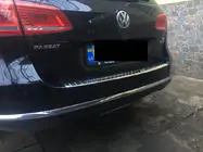 Volkswagen Passat B7 2012-2015 Nakładka na tylny zderzak OmsaLine Połysk (SW, Stal Nierdzewna) zdjęcia 2