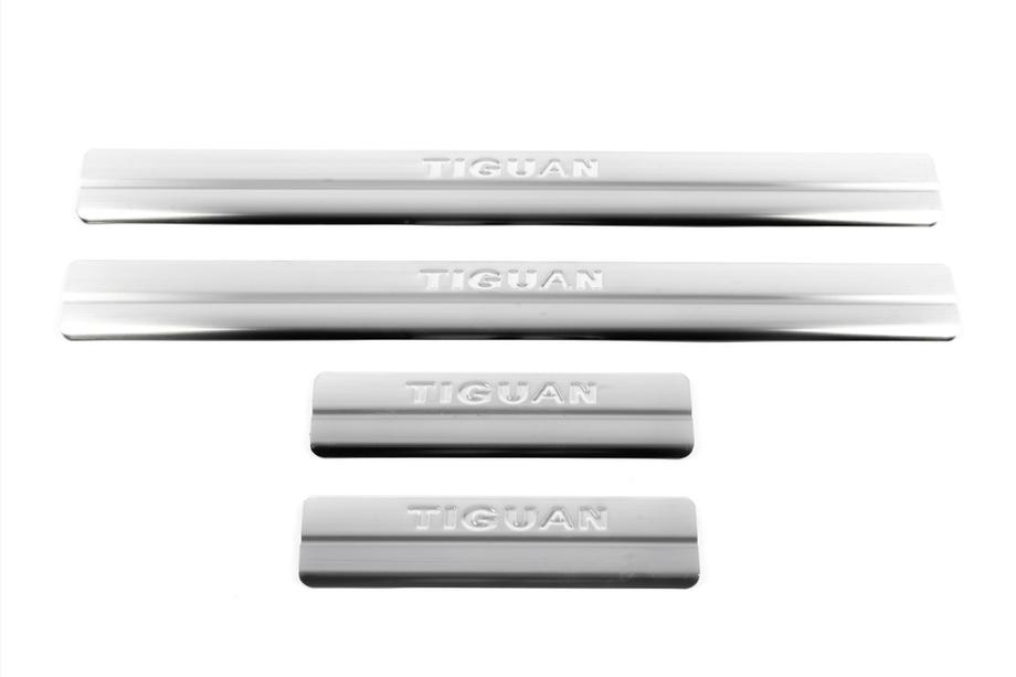 Volkswagen Tiguan 2007-2016 Nakładki progowe Omsa (4 szt., stal nierdzewna) Zdjęcia 2