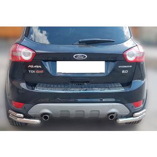 Tylne podwójne narożniki AK003-double (2 szt., stal nierdzewna) Ford Kuga 2008-2013 zdjęcia 1