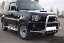 Suzuki Jimny 1998-2018 Orurowanie przednie QT007-Exclusive (z napisem, stal nierdzewna) zdjęcia 2