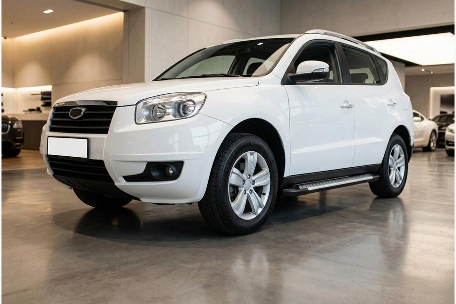 Geely Emgrand X7 2011- Progi boczne Allmond Grey (2 szt., aluminium) Image