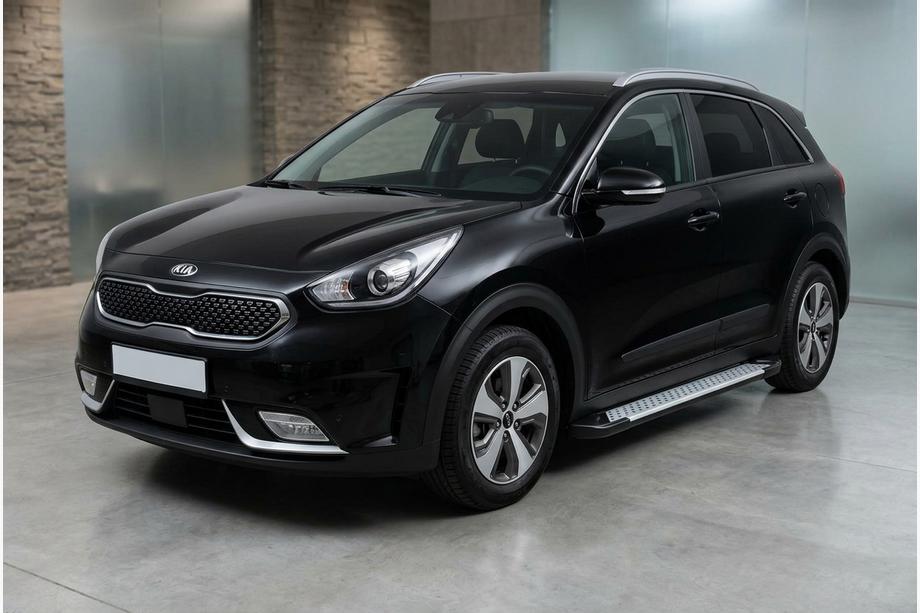 Kia Niro 2016–2021 Progi boczne Allmond Grey (2 szt., aluminium) Image