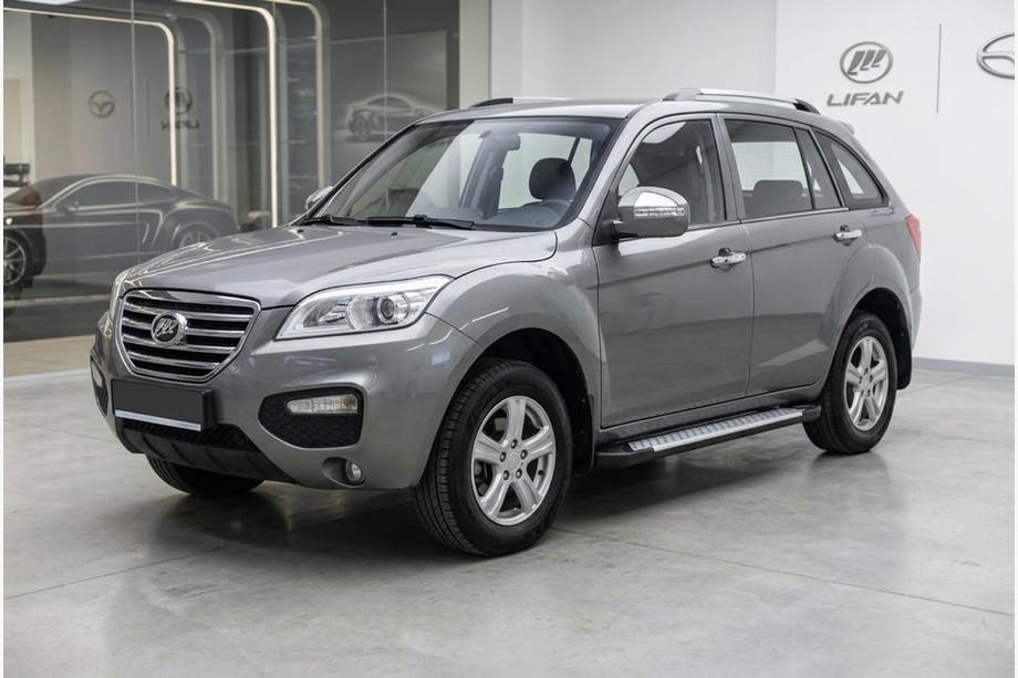Lifan X60 2011- Progi boczne Allmond Grey (2 szt., aluminium) Image