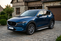 Mazda CX-5 2017–2025 Progi boczne Allmond Grey (2 szt., aluminium) zdjęcia 1