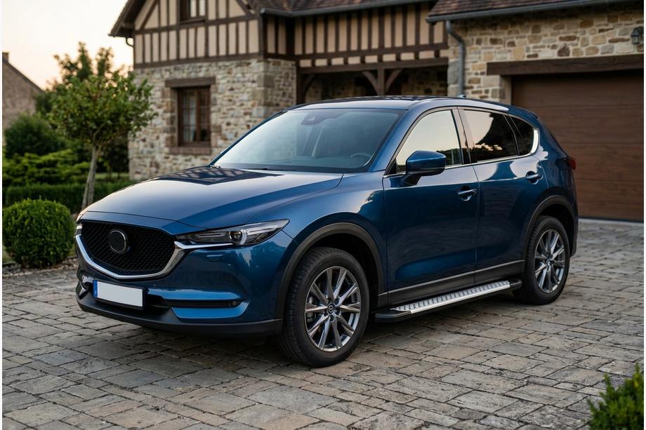 Mazda CX-5 2017–2025 Progi boczne Allmond Grey (2 szt., aluminium) Image