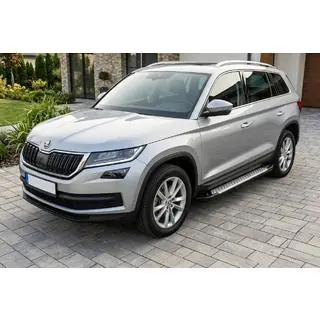 Progi boczne Allmond Grey (2 szt., aluminium) Skoda Kodiaq 2016-2023 zdjęcia 1