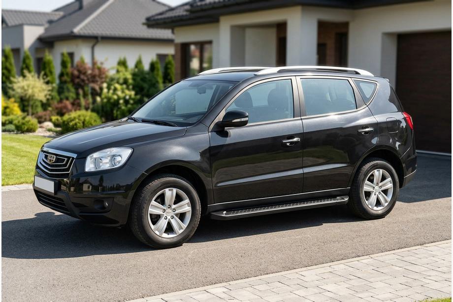 Geely Emgrand X7 2011- Progi Boczné Allmond Black (2 szt., Aluminium) Image