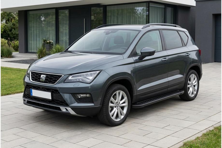 Seat Ateca 2016- Progi Boczné Allmond Black (2 szt., Aluminium) Image