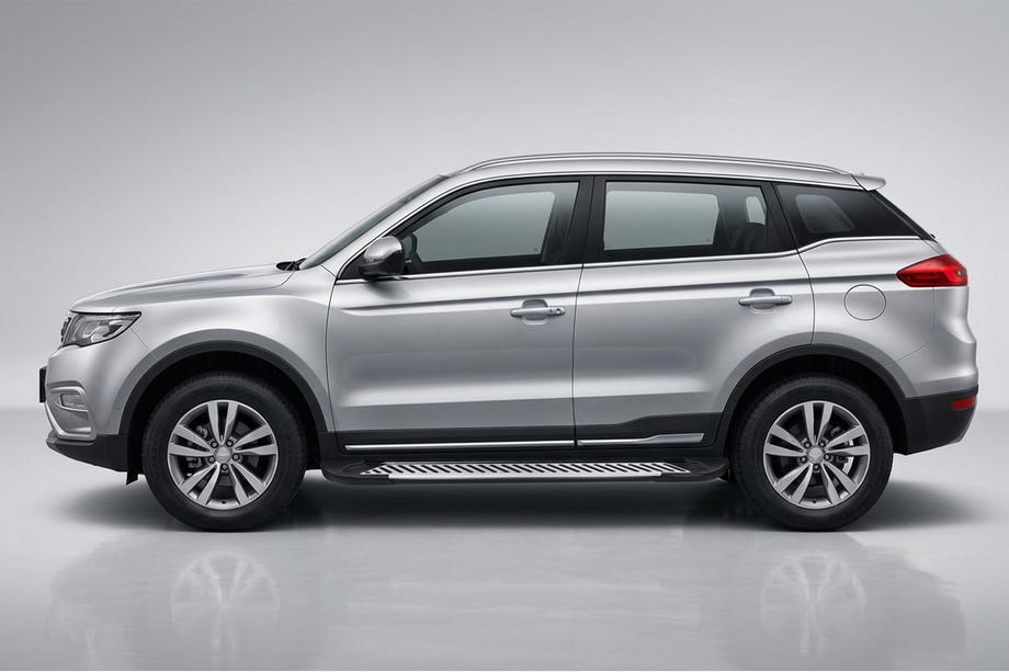 Geely Emgrand X7 2011- Progi Boczne Line (2 szt., Aluminium) Image