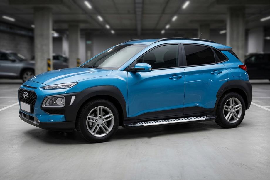 Hyundai Kona 2017-2023 Progi Boczne Line (2 szt., Aluminium) Image