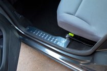Citroen Berlingo 2008-2018 Nakładki na wewnętrzne progi OmsaLine stal nierdzewna 3 szt, OmsaLine - Włoska Stal Nierdzewna zdjęcia 1