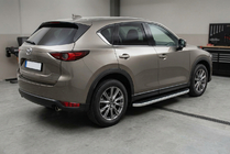 Mazda CX-5 2017–2025 Progi Boczne Tayga Grey (2 szt., Aluminium) zdjęcia 1