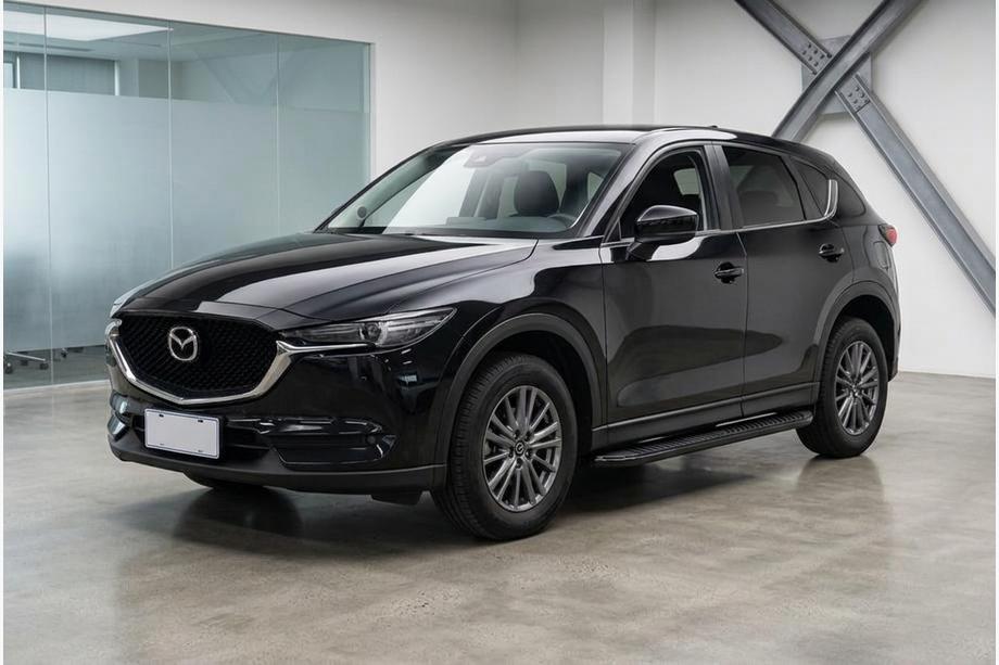 Mazda CX-5 2017–2025 Progi Boczné Tayga Black (2 szt., Aluminium) Image