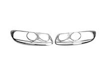 Hyundai Santa Fe 2 2006-2012 Nakladki na Reflektory Chrom (2006-2010, 2 szt., plastik) zdjęcia 1