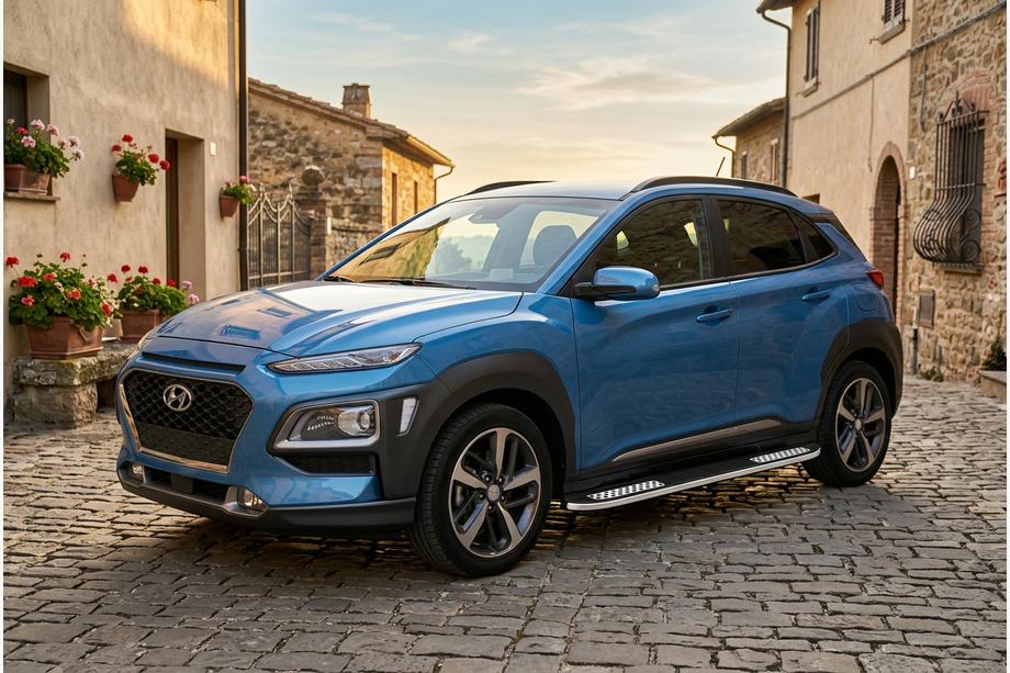 Hyundai Kona 2017-2023 Progi Boczné Tayga V2 (2 szt., Aluminium) Image