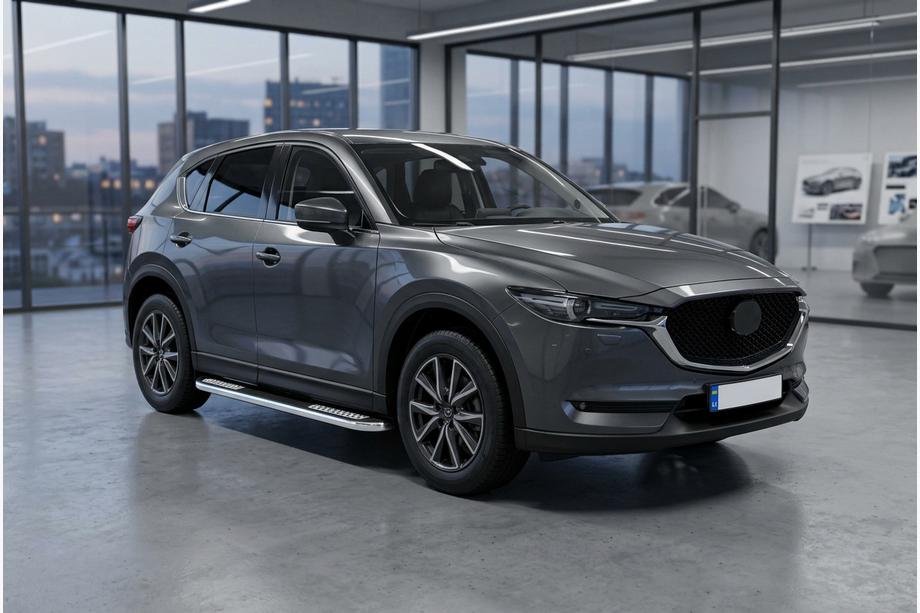 Mazda CX-5 2017–2025 Progi Boczné Tayga V2 (2 szt., Aluminium) Image