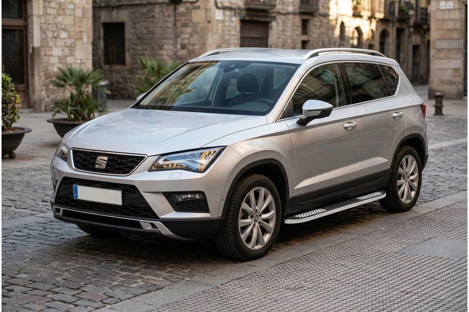 Seat Ateca 2016- Progi Boczné Tayga V2 (2 szt., Aluminium) Image