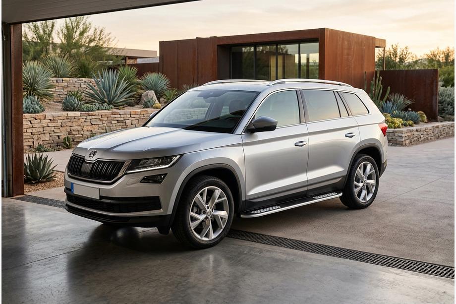 Skoda Kodiaq 2016-2023 Progi Boczné Tayga V2 (2 szt., Aluminium) Image