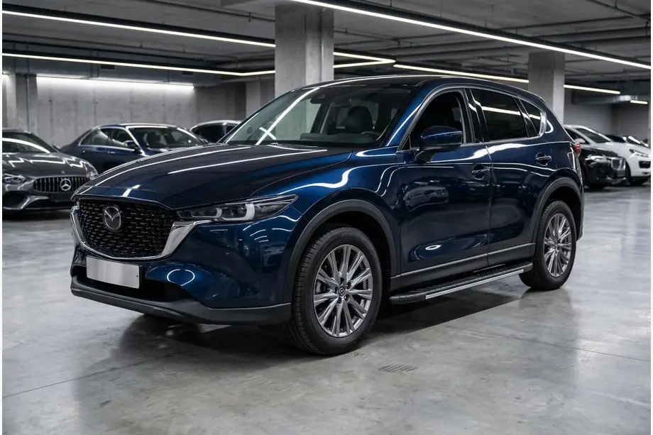 Mazda CX-5 2017–2025 Progi Boczné Bosphore Grey (2 szt., Aluminium) Image
