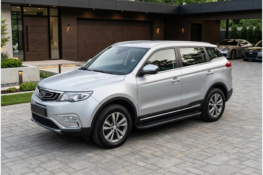 Geely Emgrand X7 2011- Progi Boczne Bosphore Black (2 szt., Aluminium) Image