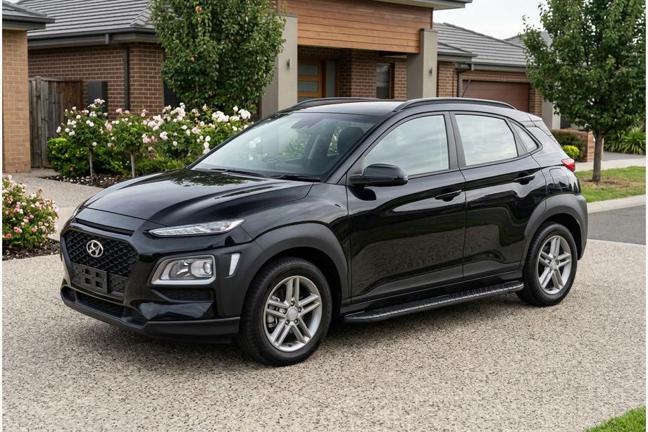Hyundai Kona 2017-2023 Progi Boczne Bosphore Black (2 szt., Aluminium) Image