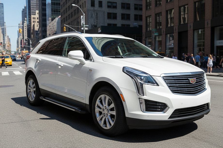 Cadillac XT5 2016- Progi Boczné Rainbow (2 szt., Aluminium) Image
