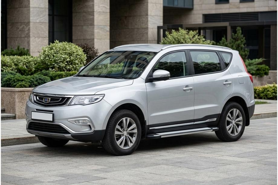 Geely Emgrand X7 2011- Progi Boczné Rainbow (2 szt., Aluminium) Image