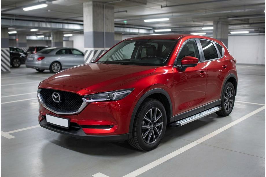 Mazda CX-5 2017–2025 Progi Boczne Maya V2 (2 szt., Aluminium) Image