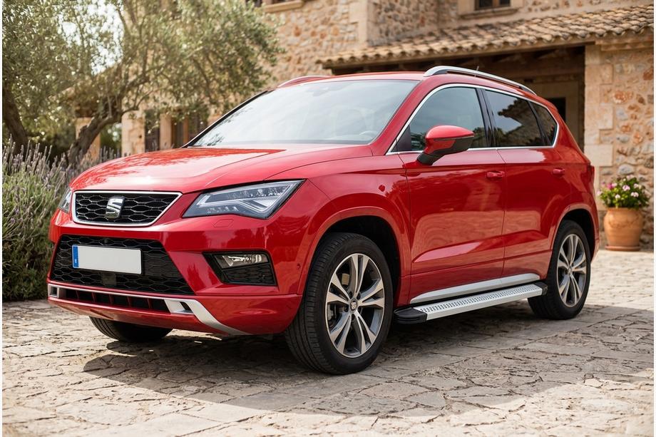 Seat Ateca 2016- Progi Boczne Maya V2 (2 szt., Aluminium) Image