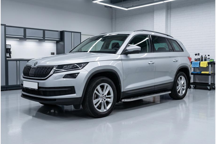 Skoda Kodiaq 2016-2023 Progi Boczné Maydos V1 (2 szt., Aluminium) Image