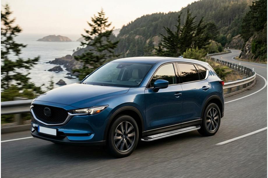 Mazda CX-5 2017–2025 Progi Boczne Maydos V2 (2 szt., Aluminium i Stal Nierdzewna) Image