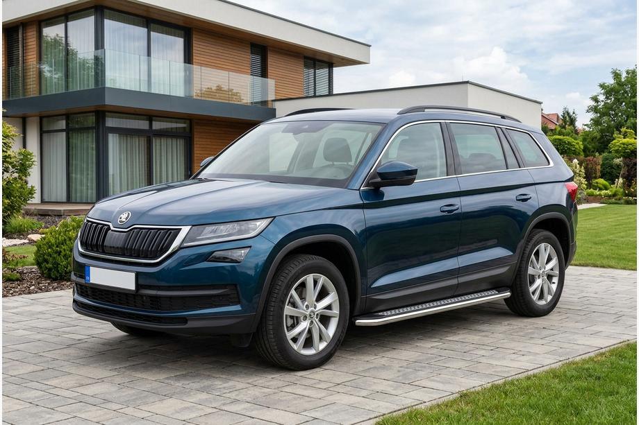 Skoda Kodiaq 2016-2023 Progi Boczne Maydos V2 (2 szt., Aluminium i Stal Nierdzewna) Image