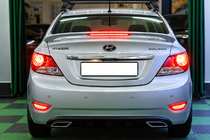Hyundai Accent 2011-2017 Spoiler Niken V2 (zagruntowany do lakierowania) zdjęcia 1