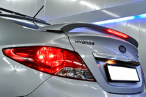Hyundai Accent 2011-2017 Spoiler Niken V2 (zagruntowany do lakierowania) zdjęcia 2