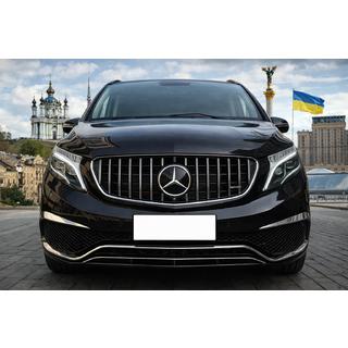 Przedni Grill GT Panamericana Chrom (2014-2019 do V-Class) Mercedes Vito/V-class W447 2014- zdjęcia 1