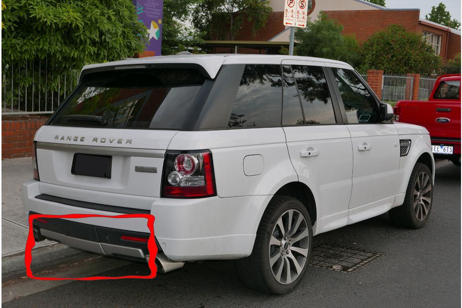 Range Rover Sport 2005-2013 Nakładka tylna (3 części) Image
