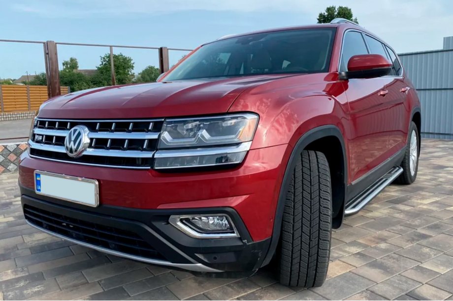 Volkswagen Atlas (Terramont) 2016- Progi Boczne OEM (2 szt., Aluminium) Image