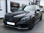 Mercedes C-class W205 2014-2021 Przedni Grill Panamericana GT (do Avantgarde/AMG-Line/C43 AMG) 2018+, z kamerą zdjęcia 8