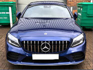 Mercedes C-class W205 2014-2021 Przedni Grill Panamericana GT (do Avantgarde/AMG-Line/C43 AMG) 2018+, z kamerą zdjęcia 2
